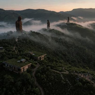 Santuário de 5.000 ha em Minas funciona como reserva com esculturas de ferro