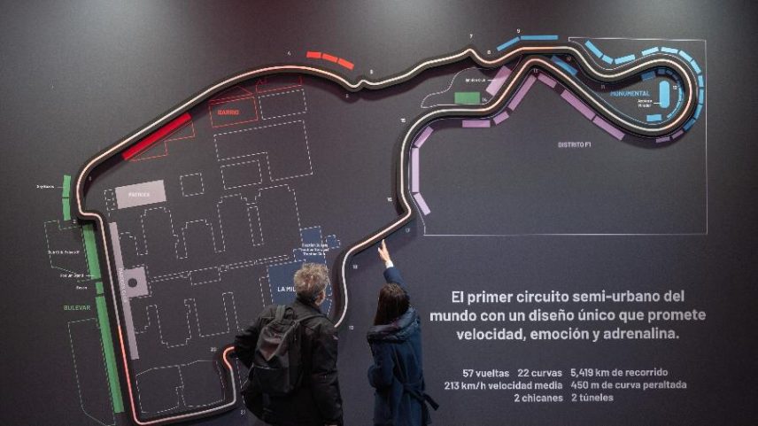 Imagens em maquete do novo circuito de Madrid na Fórmula 1, na Espanha