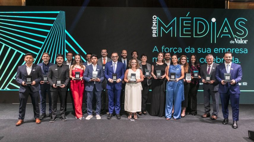 Empresas vencedoras da primeira edição do prêmio 'Médias de Valor', em cerimônia realizada em novembro de 2025