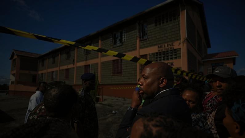 1 de 1 prédio de escola onde aconteceu Incêndio em que 16 estudantes morreram no Quênia - Foto: @kipmurkomen/ reprodução