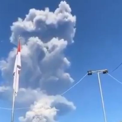 Equipes localizam dois montanhistas após erupção de vulcão na Indonésia