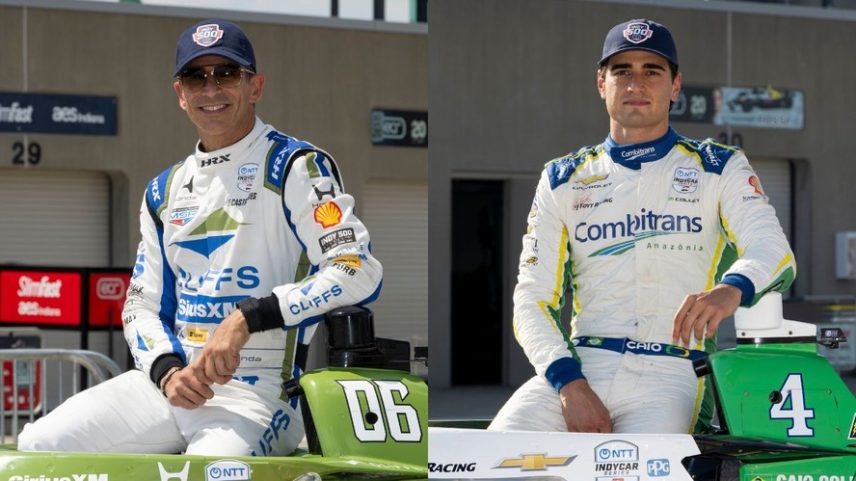 Hélio Castroneves e Caio Collet são os brasileiros que disputam a Indy 500 em 2026 — Foto: Getty Images