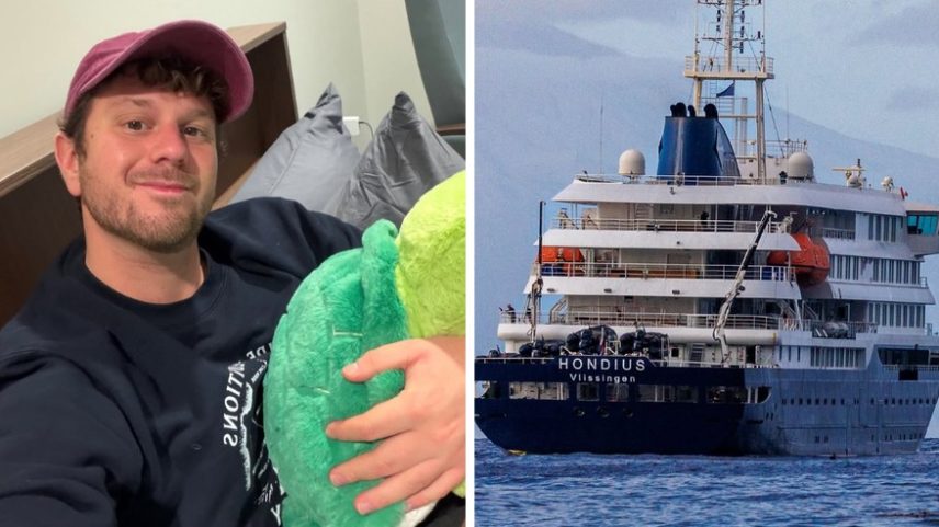 Influenciador compartilha sua rotina de quarentena após ser infectado pelo hantavírus em navio — Foto: Reprodução/Redes sociais