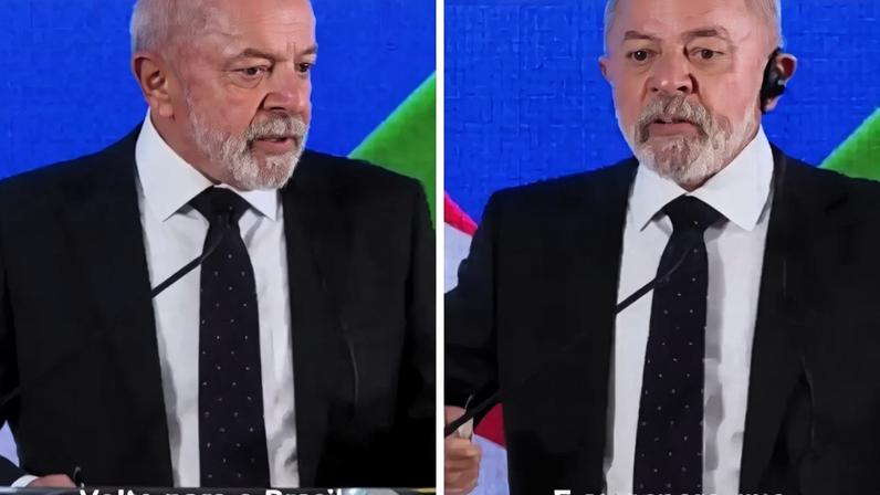 Lula fala sobre reunião com Trump