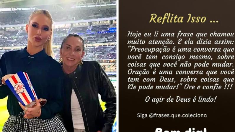Virginia e sua mãe, Margareth Serrão | Texto postado por Margareth