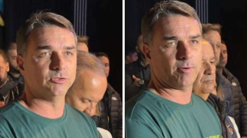 Flávio Bolsonaro fala sobre Dosimetria em evento em Santa Catarina