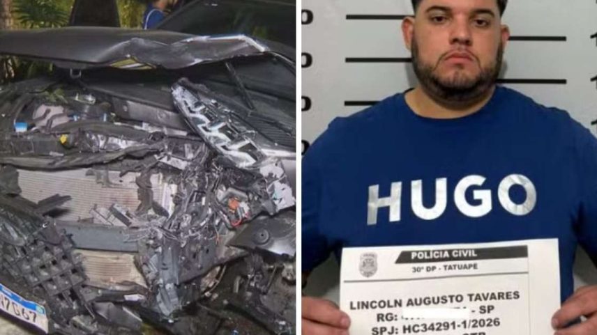 Danos causados pela batida | Lincoln Tavares