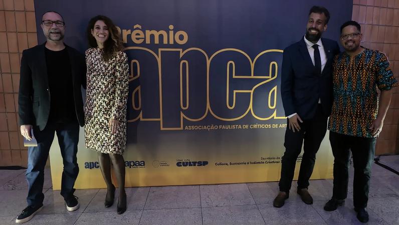São Paulo (SP), 04/05/2026 - Presidente da EBC, Antonia Pellegrino, durante entrega do Prêmio APCA, no teatro Sérgio Cardoso. Foto: Paulo Pinto/Agencia Brasil