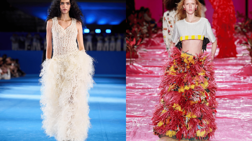 foto com cor. looks desfilados no rio fashion week - metrópoles