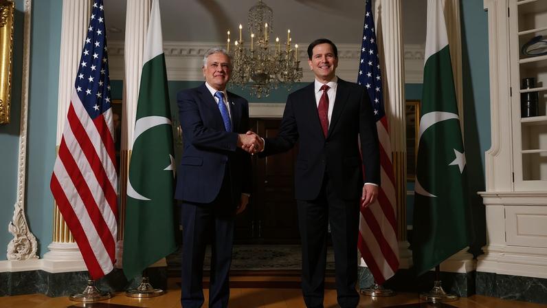 Secretary Of State Marco Rubio Meets With Pakistani Deputy Prime Minister And Foreign Minister Ishaq Dar - Foto: Kevin Dietsch/Getty Images