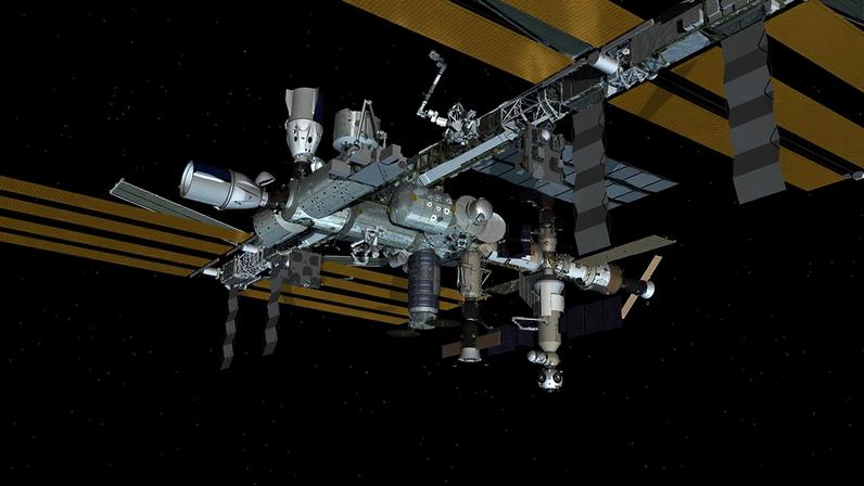 May 17, 2026: International Space Station Configuration. Six spaceships are parked at the space station including the SpaceX CRS-34 Dragon, the SpaceX Crew-12 Dragon, Northrop Grumman’s Cygnus XL, the Soyuz MS-28 crew ship, and the Progress 94 and 95 resupply ships.
