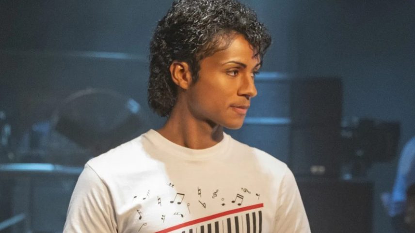Jaafar Jackson nos bastidores de 'Michael' — Foto: Divulgação