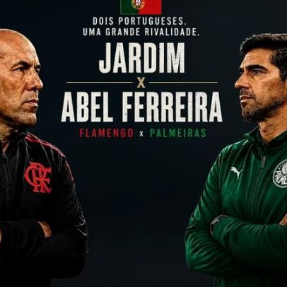 Abel Ferreira e Jorge Jesus em duelo entre Flamengo e Palmeiras no Maracanã