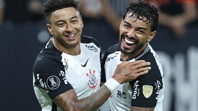 Jesse Lingard comemora gol do Corinthians contra o Peñarol, na Copa Libertadores