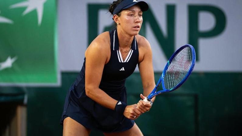 Jessica Pegula na primeira rodada de Roland Garros em 2026