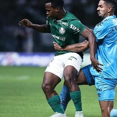 Palmeiras empata com Santos após gol bem anulado no fim