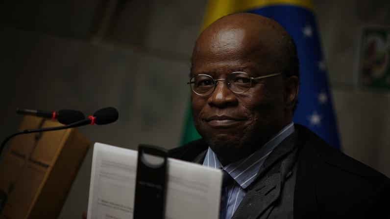 O ministro aposentado do STF Joaquim Barbosa