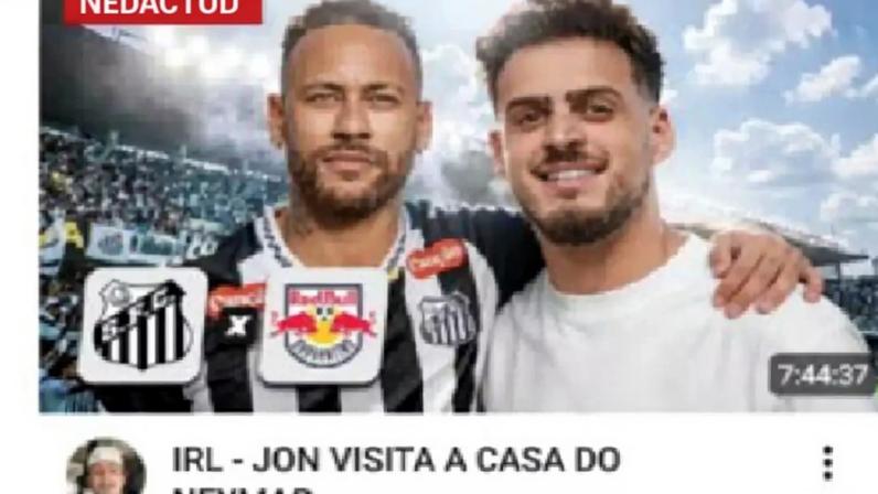 Neymar recebeu Jon Vlogs em sua mansão
