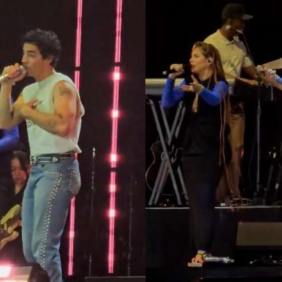 Jonas Brothers e Vanessa da Mata cantam 'Boa Sorte' em São Paulo