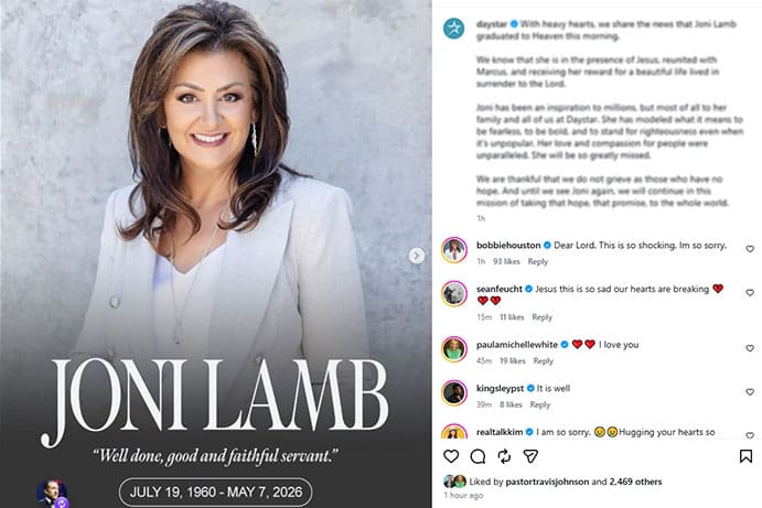 Joni Lamb, co-founder and president of Daystar Television Network