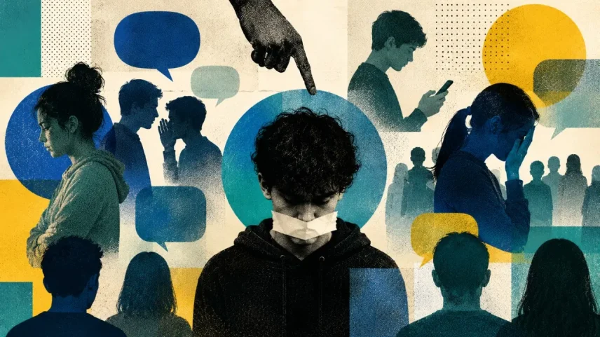 Quando os jovens se acostumarem a se autocensurar e sua postura defensiva se tornar permanente, não precisarão mais ser punidos: seus crimes de pensamento terão sido impedidos antes mesmo de começarem. (Foto: Imagem criada utilizando Open AI/Gazeta do Povo)