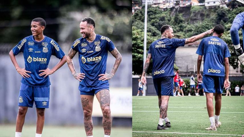 Santos abre sindicância para apurar episódio entre Neymar e Robinho Jr no treino