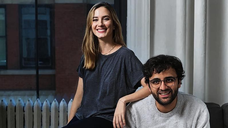 Luana Lopes Lara e Tarek Mansour, co-fundadores da Kalshi