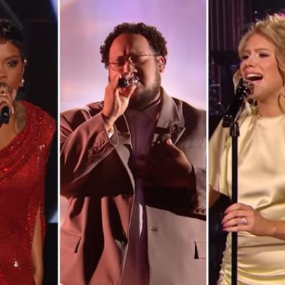 Jordan McCullough no Top 3 do Idol junto de Hannah Harper e Keyla Richardson
