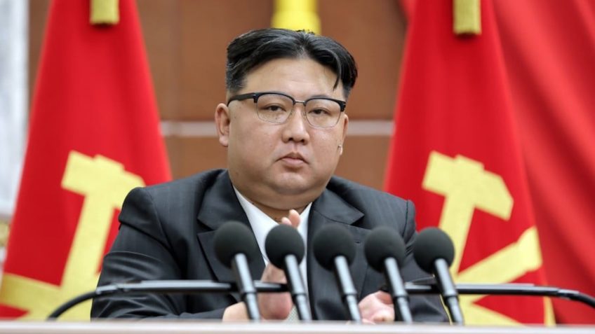 Na imagem, líder supremo da Coreia do Norte, Kim Jong-un