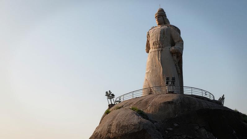 Estátua de Koxinga na ilha de Gulangyu, na província de Fujian