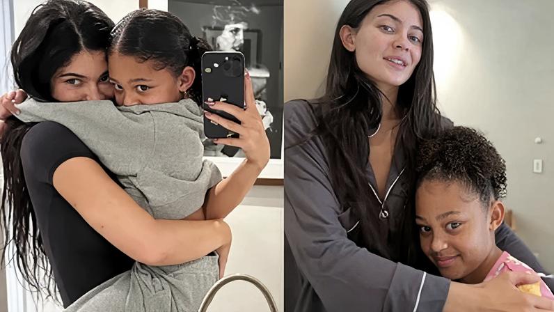 Kylie Jenner e a filha Stormi no Dia das Mães