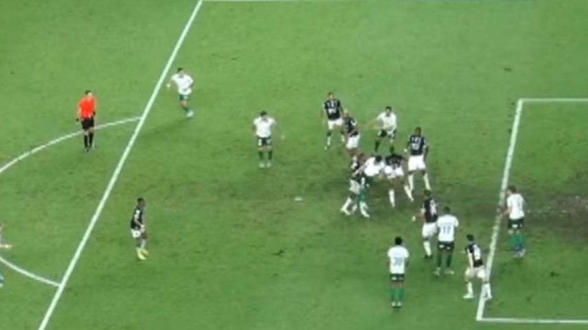 Lance polêmico da anulação do gol do Palmeiras contra o Remo