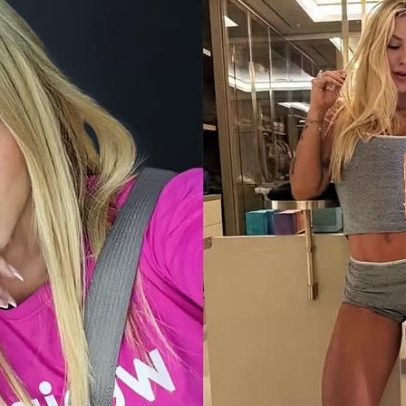 Virginia Solteira posa de pijama curto e diz estar pronta