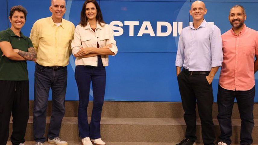 São Paulo (SP), 15/05/2026 - Comentaristas do programa da TV Brasil, Stadium Copa. Foto: Rovena Rosa/Agência Brasil