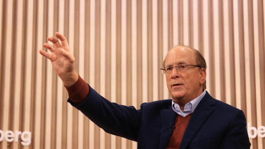 O CEO da BlackRock, Larry Fink — Foto: Chris Ratcliffe/Bloomberg