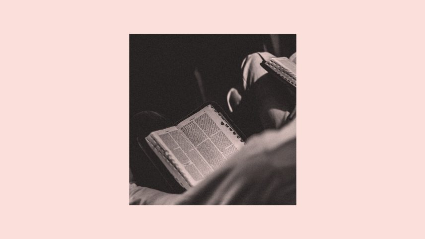 People reading Bibles.
