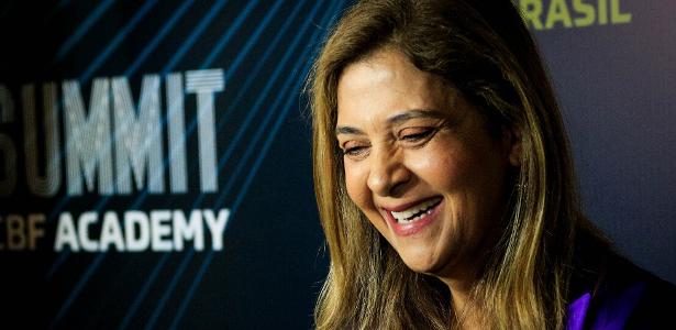 Leila Pereira, presidente do Palmeiras, durante o CBF Summit 2025
