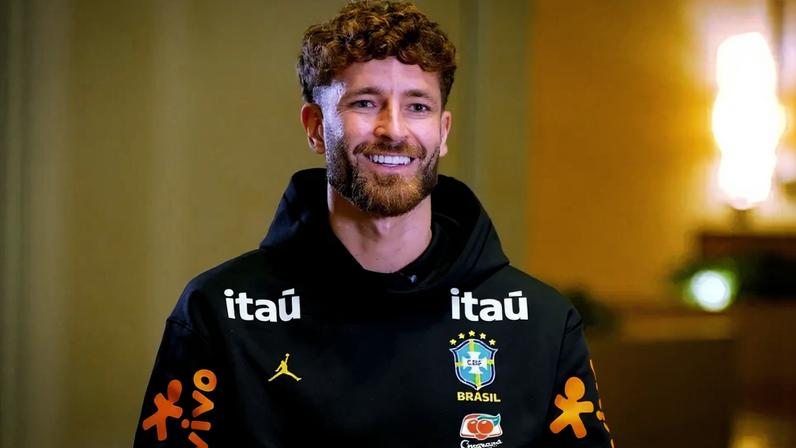 Léo Pereira, zagueiro do Flamengo, na Seleção Brasileira (Foto: Joilson Marconne/CBF)