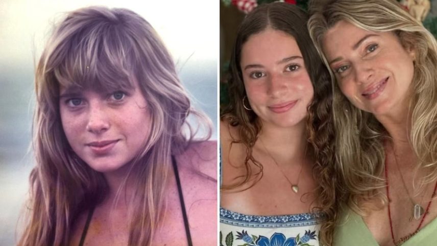Letícia Spiller publica foto de quando tinha a idade de sua filha e reflete — Foto: Reprodução/Instagram