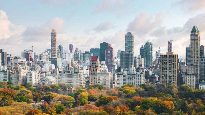 Vista aérea Upper East Side, Nova York