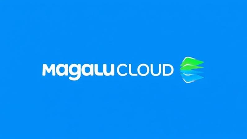 O Magalu planeja contratar 170 profissionais técnicos até 2028, elevando o quadro para 375 funcionários; na imagem, a logo da Magalu Cloud