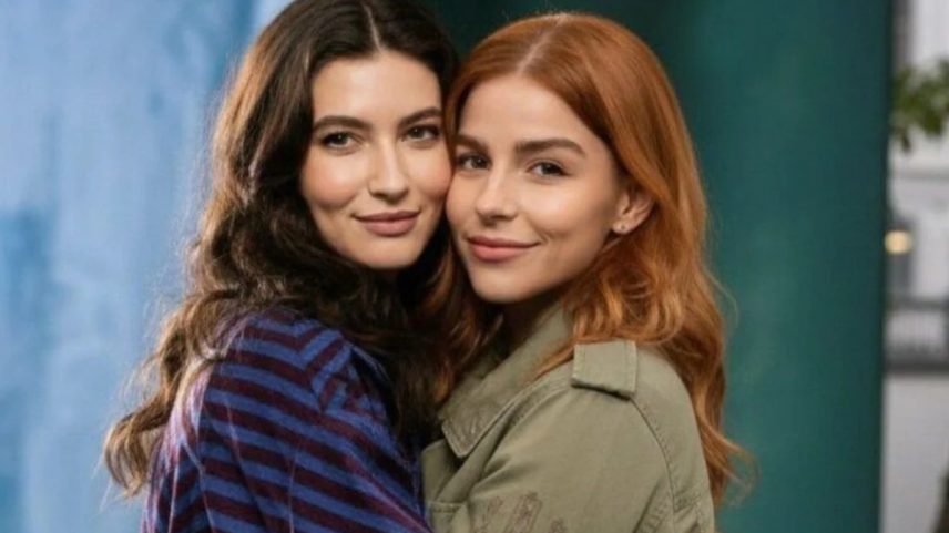 Lorena (Alanis Guillen) e Juquinha (Gabriela Medvedovsky) formam casal lésbico em 'Três Graças'