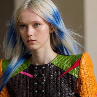 Cabelos tie-dye vibrantes dominam a passarela da LV Cruise 2027