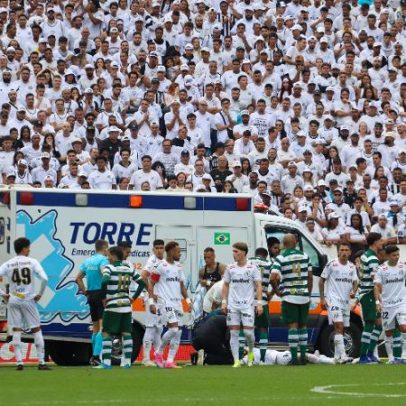 Luan Peres é socorrido de ambulância durante jogo do Santos e está bem