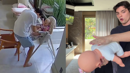 Influenciador explicou como fazer e ressaltou a importância da manobra de desengasgo