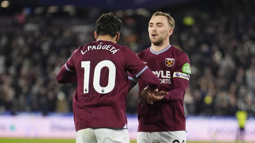 Lucas Paquetá e Jarrod Bowen jogaram juntos na temporada do rebaixamento do West Ham