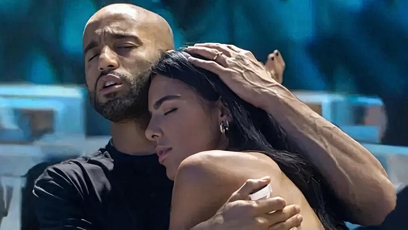 Atacante Lucas Moura com a mulher, Larissa (Instagram @lariisaad/Reprodução)