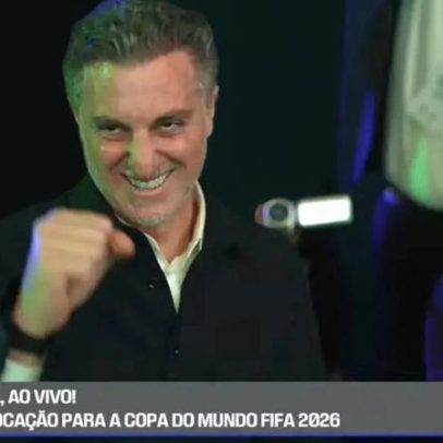 Luciano Huck convoca Seleção e Galvão fica impaciente no SBT
