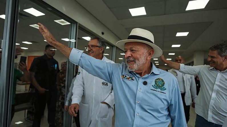 Lula visitou, nesta 6ª feira (29.mai), o Hospital de Amor Interestadual de Lagarto; presidente anunciou investimentos ao SUS