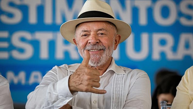 Na imagem, o presidente Luiz Inácio Lula da Silva